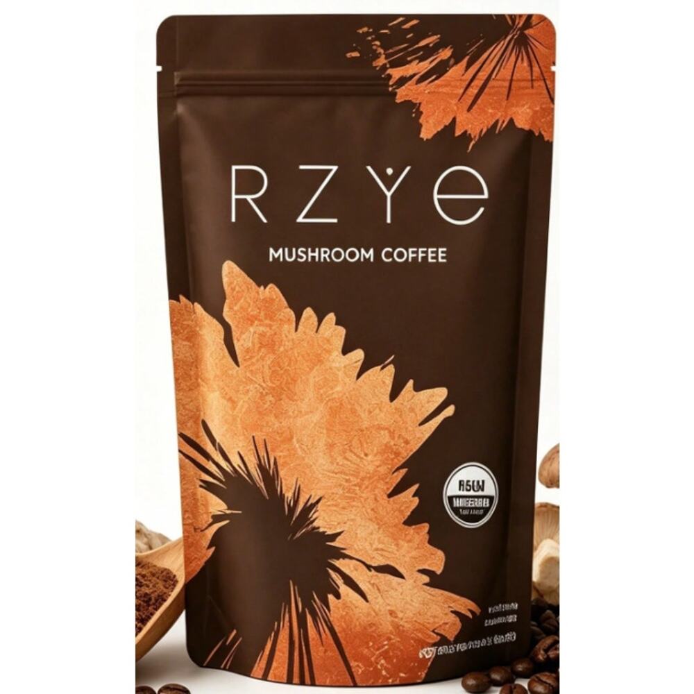 RYZE Mushroom Coffee Organic Vegan Blend 6.35 Oz 30 Servings Try Before You Buy